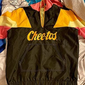 i’m selling a cheetoe leather hoodie i’m selling it bc i never got to wear it